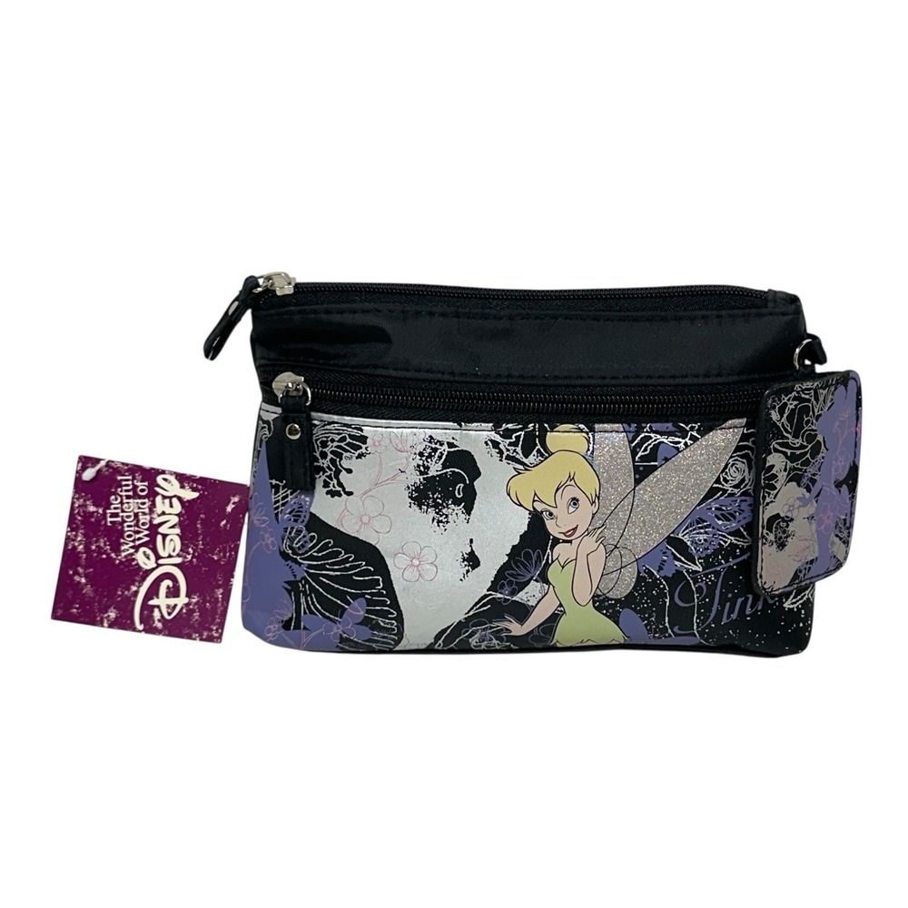 NWT Disney Tinker Bell In Fairy Land Clutch Purse Makeup Bag Pouch‎ Photo Holder